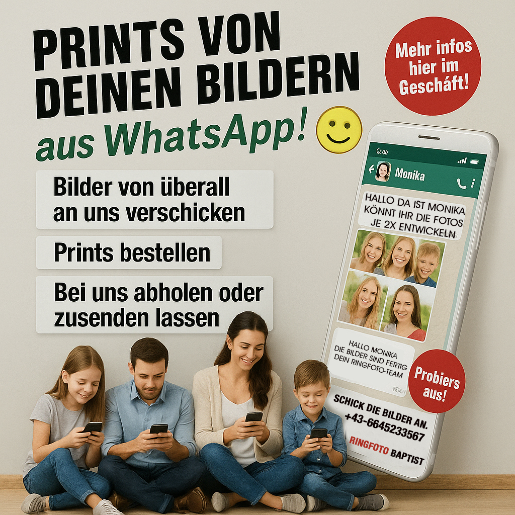 Sofortbilder per whats app bestellen